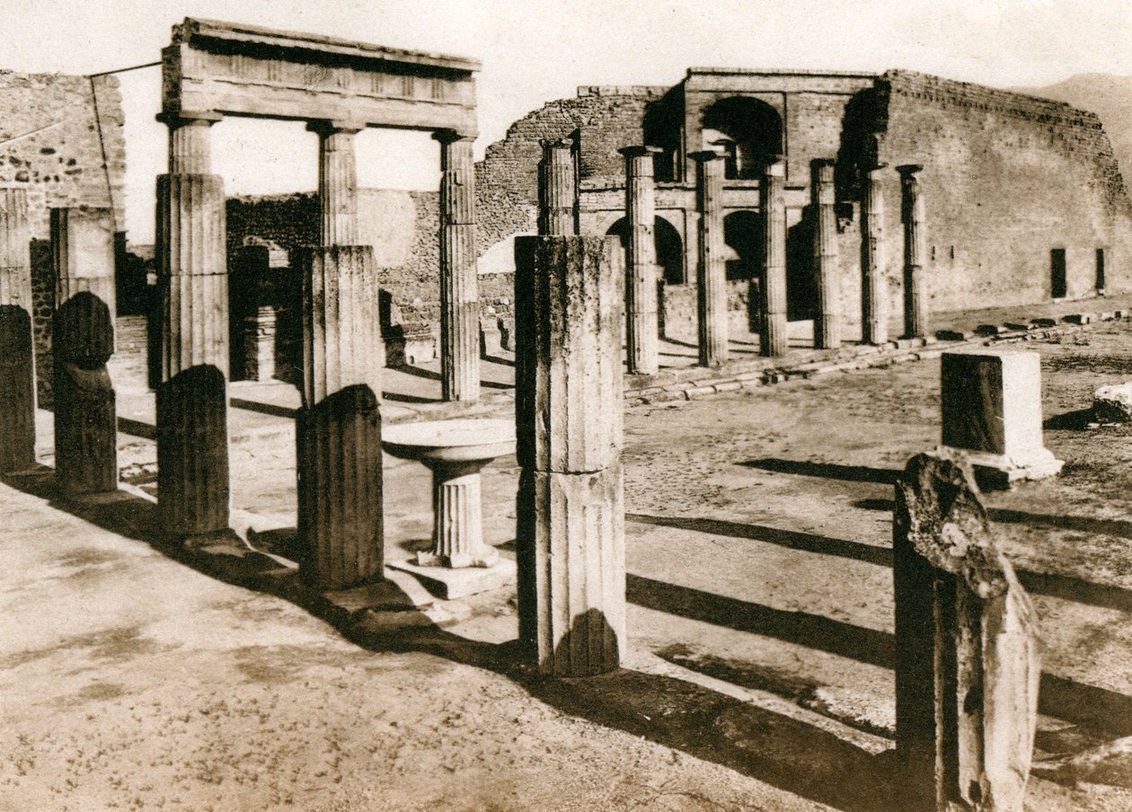 Háromszög fórum, Pompeii, Olaszország, 1900-as évek alkotó: Unbekannt