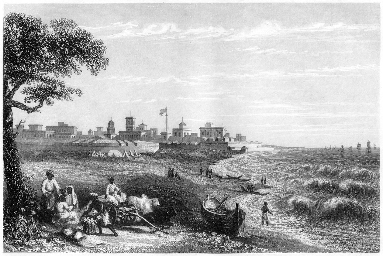 Fort George, Madras, India, 1860 alkotó: Unbekannt