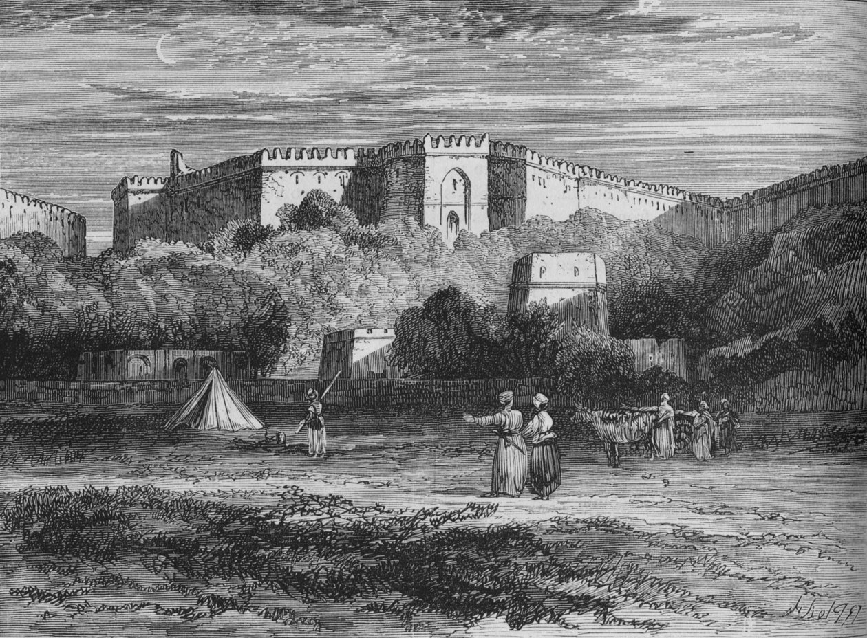 Fort Rhotas, Chillianwallah közelében, 1880 alkotó: Unbekannt