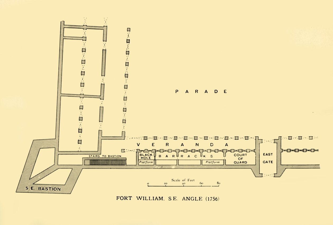 Fort William, S.E. Szög, 1756, 1925. alkotó: Unbekannt