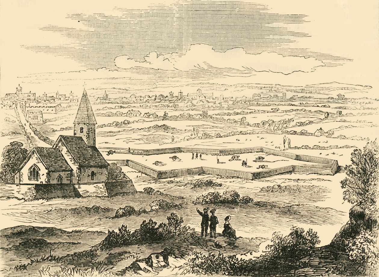 Régi St. Pancras erődítményei, 1876. alkotó: Unbekannt