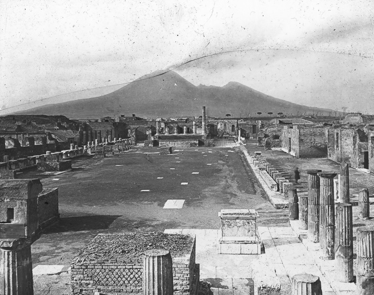 Forum, Pompeii, Olaszország, 19. század vége vagy 20. század eleje alkotó: Unbekannt