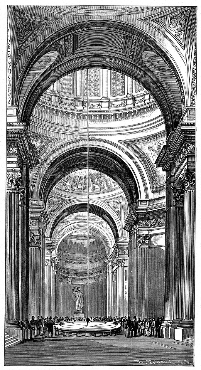 Foucault inga a Panthéonban, Párizs, 1851, 1900 alkotó: Unbekannt