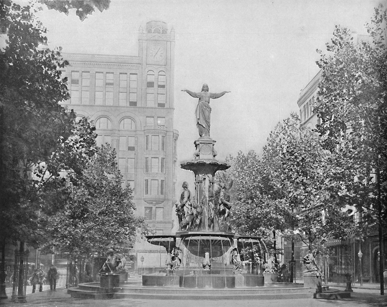 Fountain Square, Cincinnati, Ohio, 1897. alkotó: Unbekannt