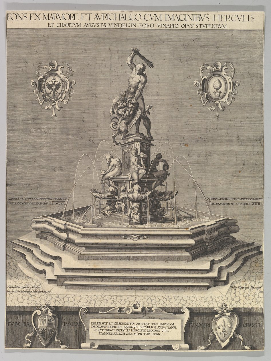 Herkules-kút Augsburgban másolat, 1602. alkotó: Unbekannt