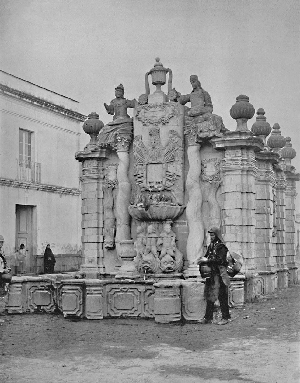 A Falling Waters szökőkútja, Mexikó városa, 1897. alkotó: Unbekannt