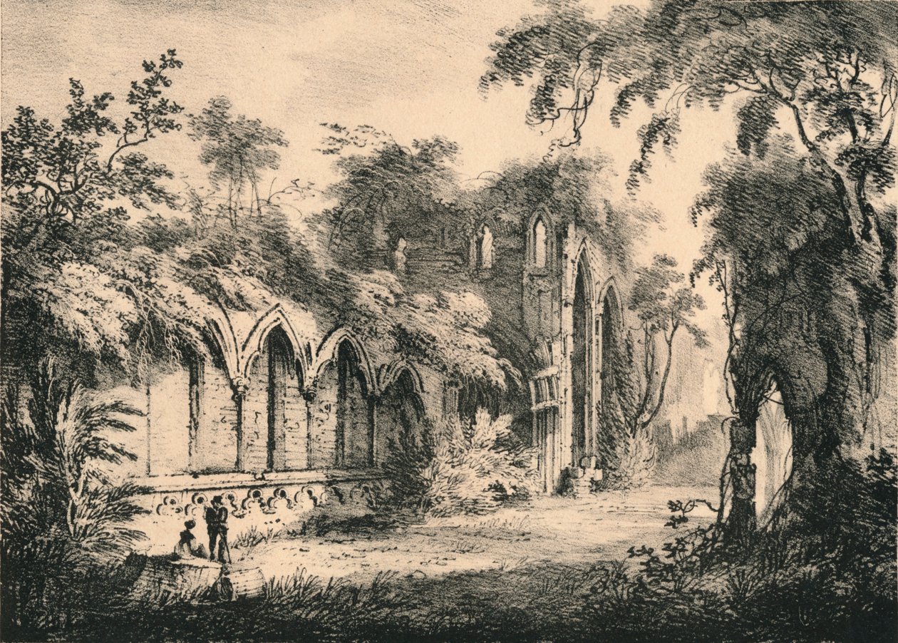Fountains Abbey, Yorkshire, 1823 alkotó: Unbekannt