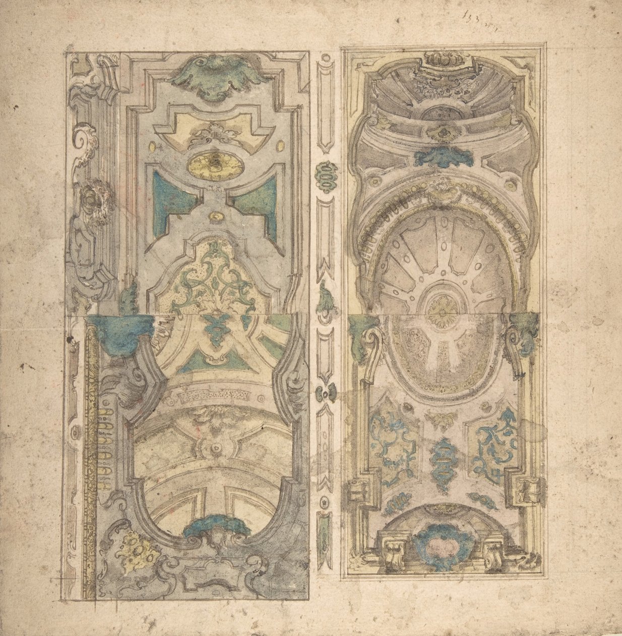 Négy alternatív terv a boltozathoz., 1700-1780. alkotó: Unbekannt