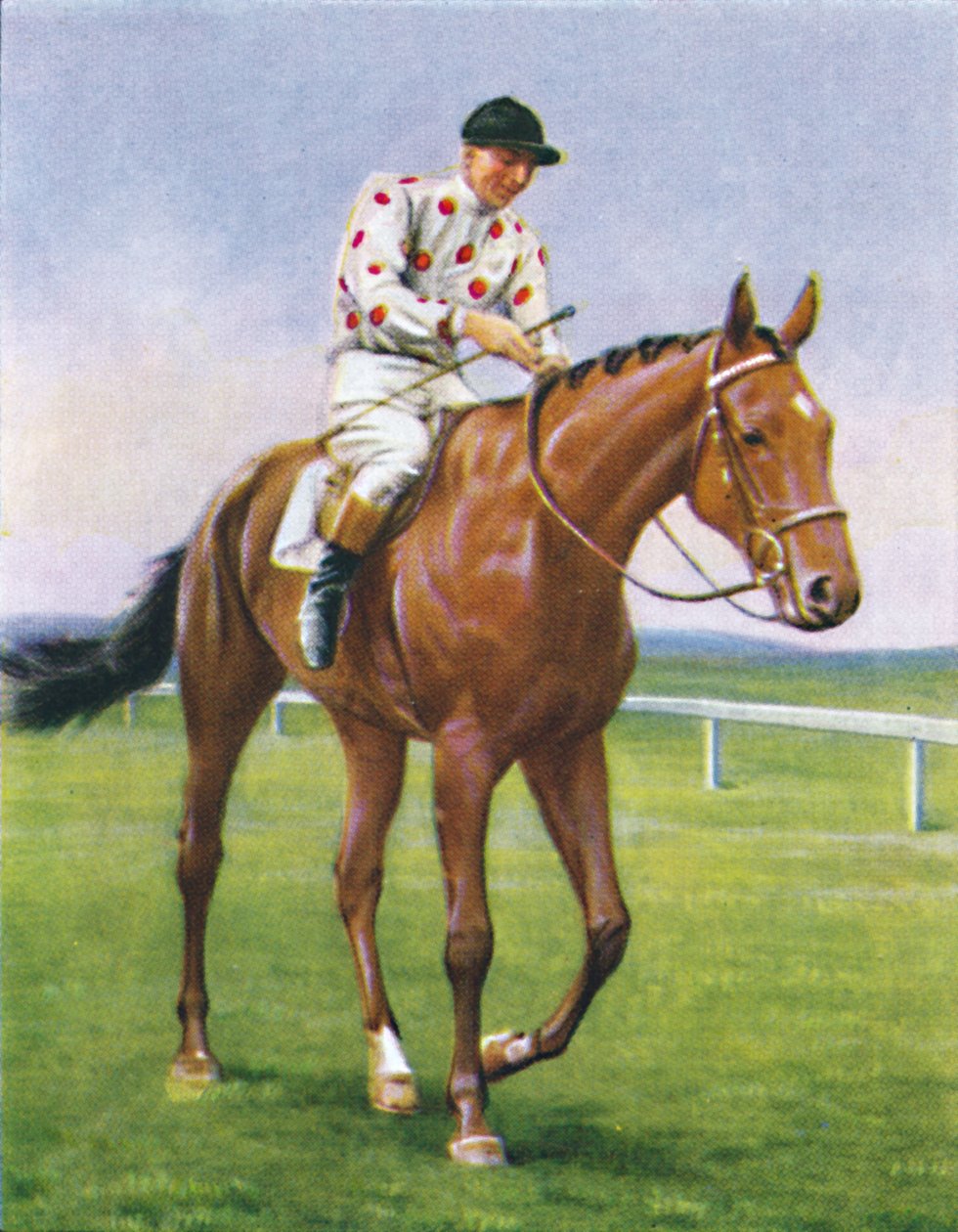 Foxbrough II, Jockey: P. Beasley, 1939 alkotó: Unbekannt