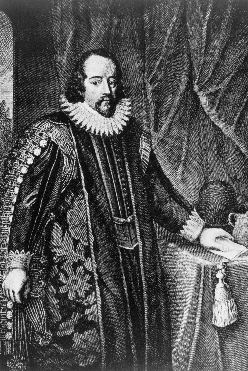 Francis Bacon brit államférfi és esszéista, 16. század vége – 17. század eleje alkotó: Unbekannt