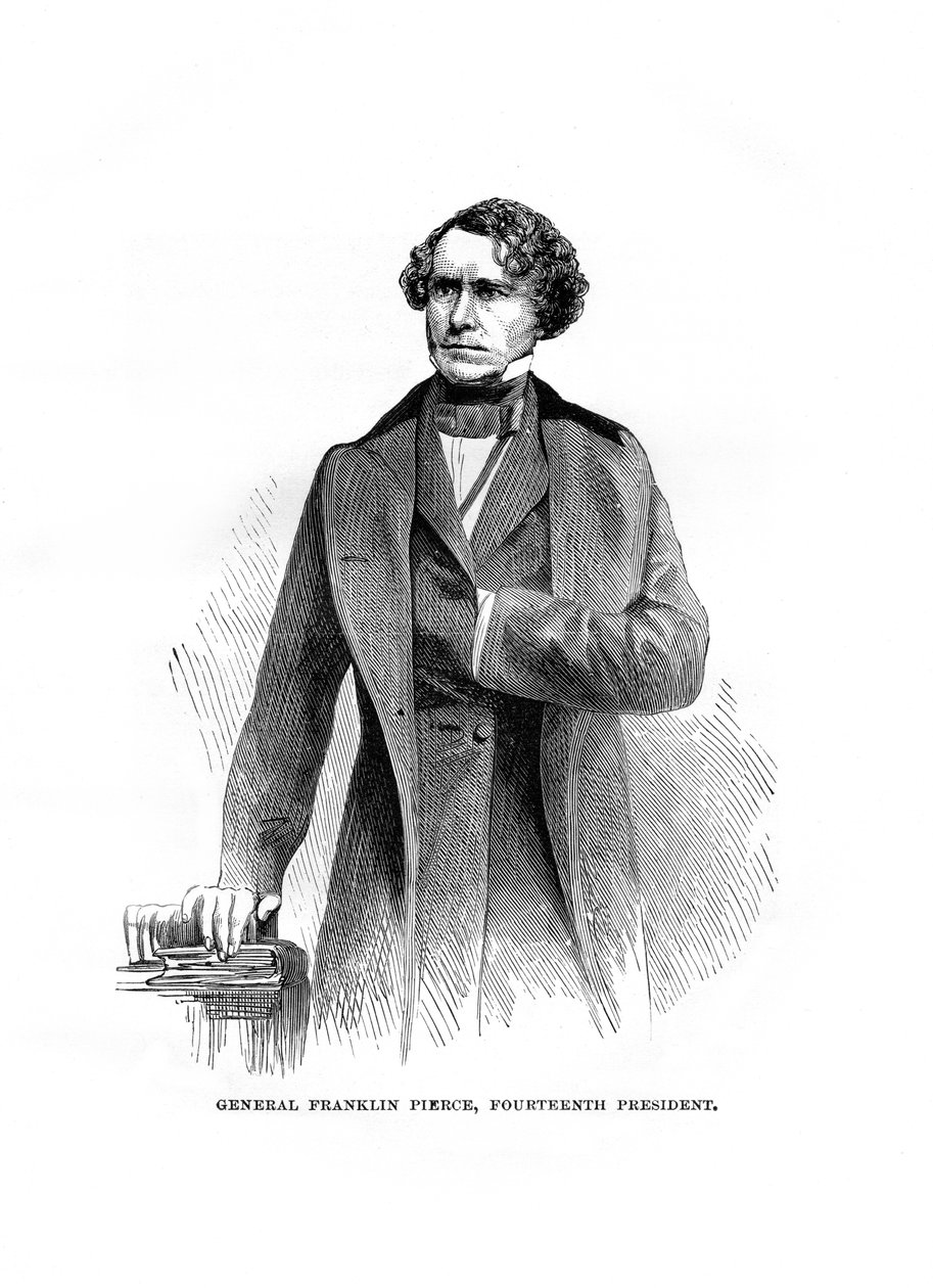 Franklin Pierce, az Egyesült Államok elnöke, 1850-es évek alkotó: Unbekannt