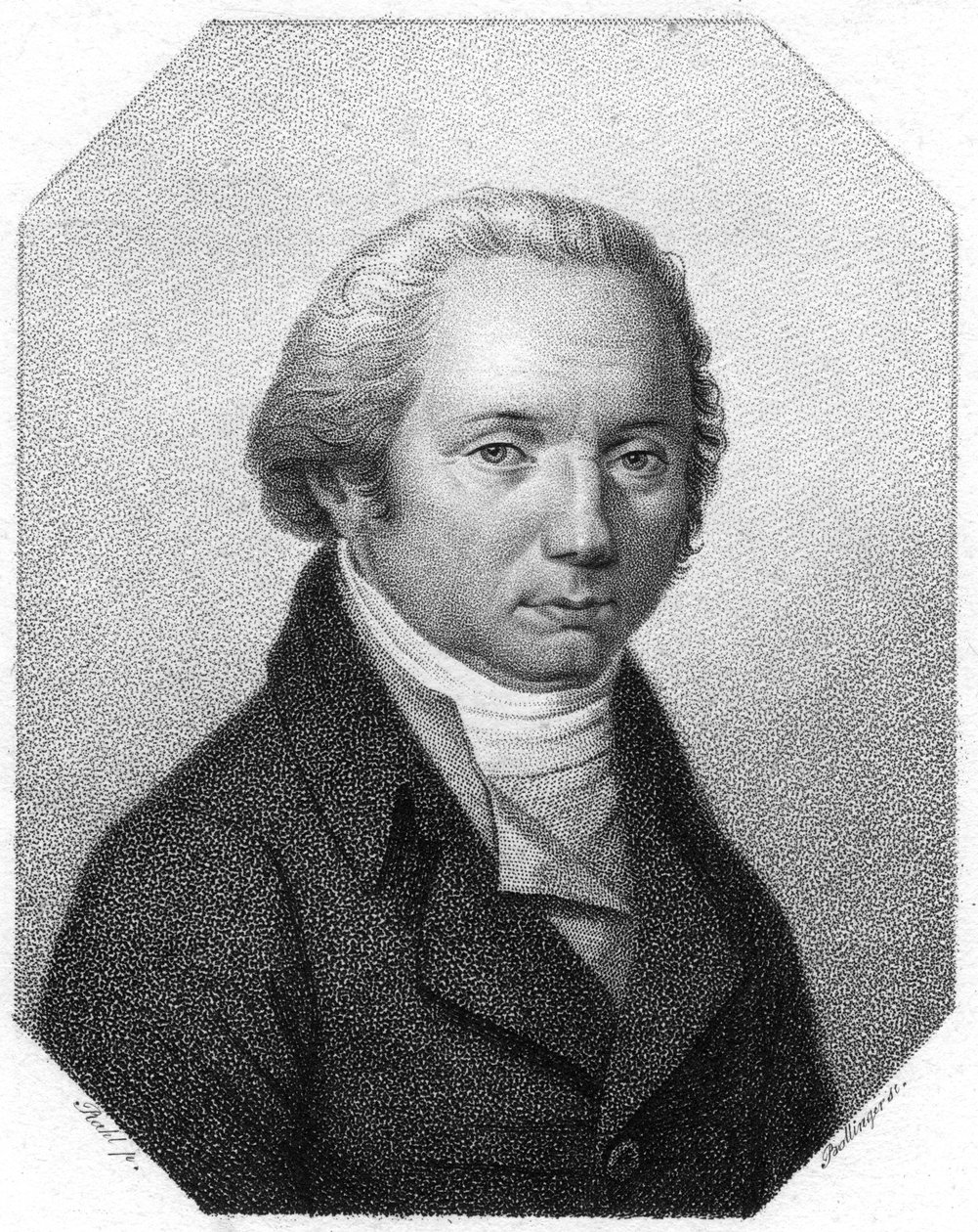 Franz Joseph Gall német orvos és a frenológia alapítója, 1790 körül alkotó: Unbekannt