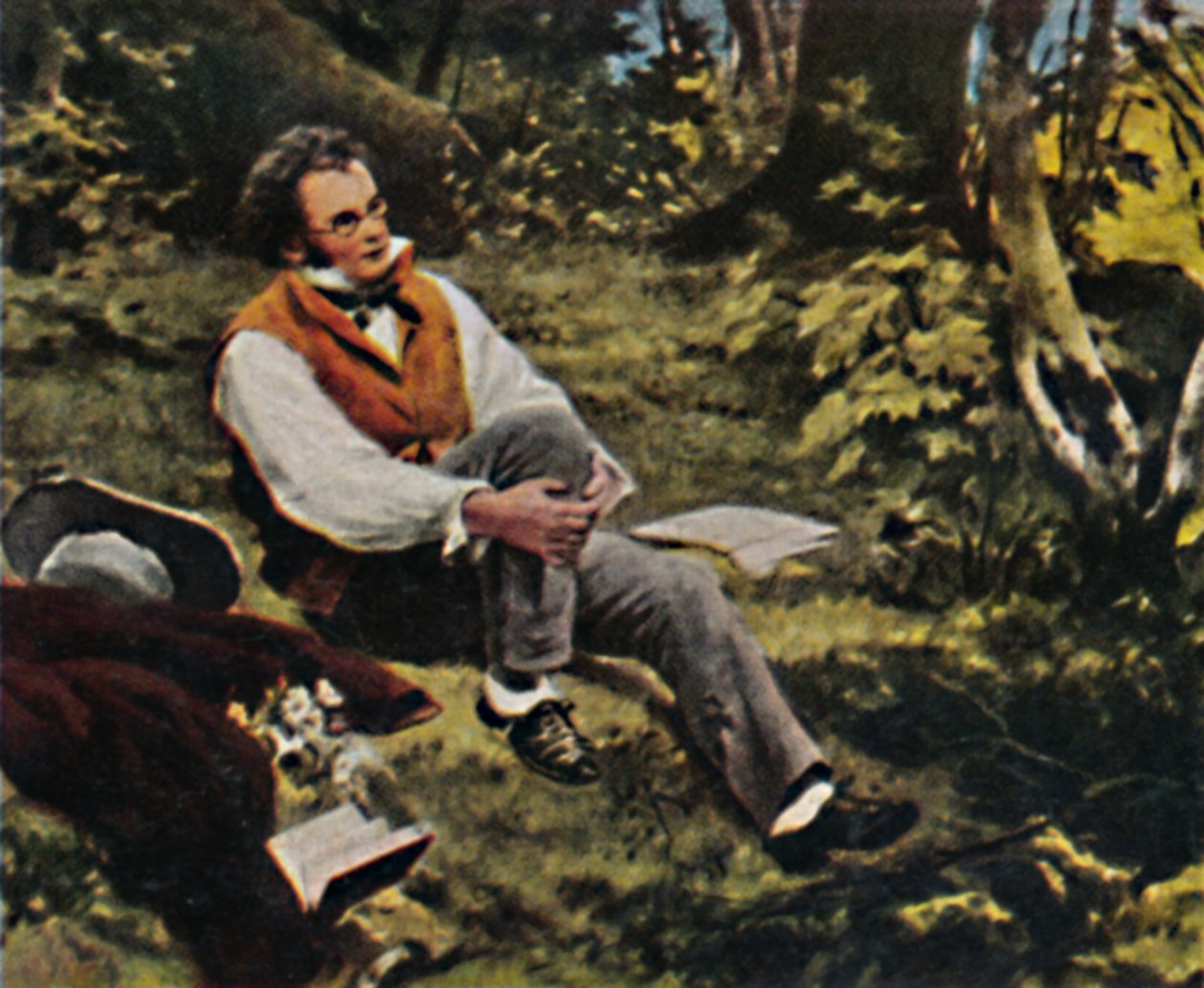 Franz Schubert 1797-1828. - Schmid J. festménye, 1934. alkotó: Unbekannt