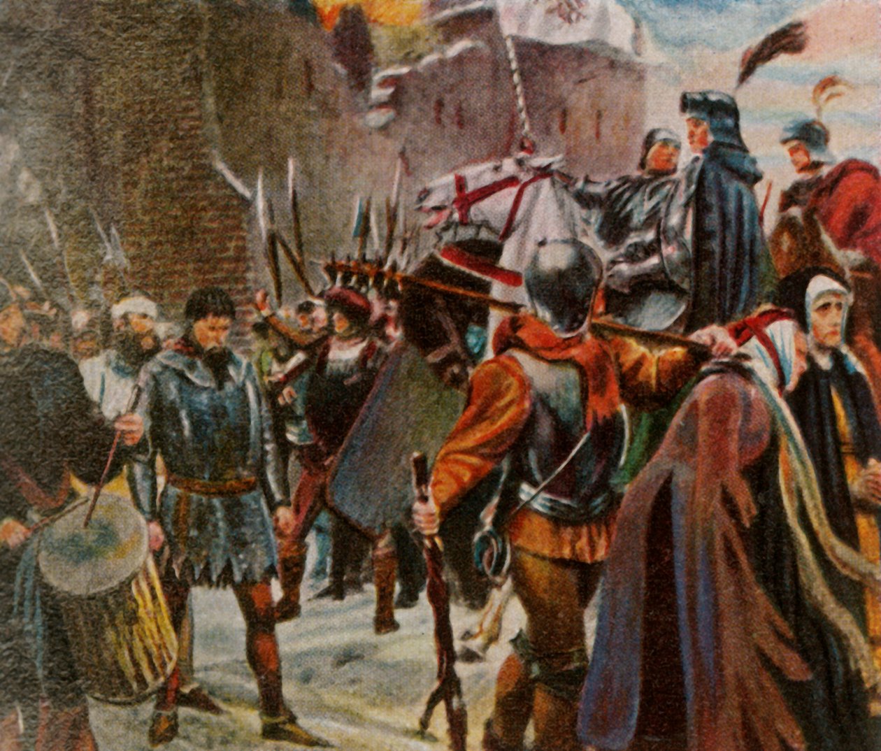 I. Frigyes, Brandenburg őrgrófja lebuktatja a Quitzowokat, 1414, 1936. alkotó: Unbekannt