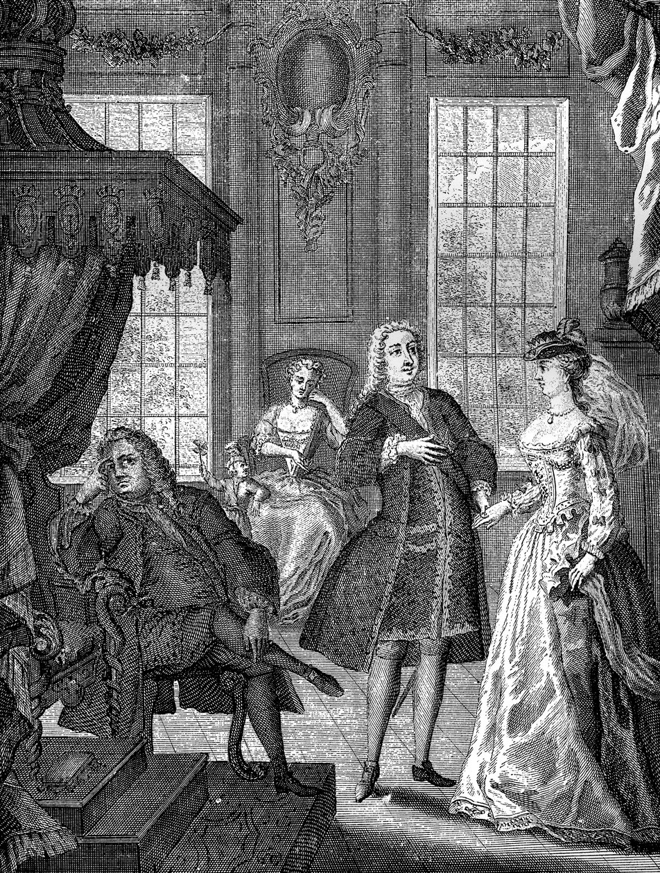 Frigyes walesi herceg és Augusta szász-gothai hercegnő, 1736 alkotó: Unbekannt