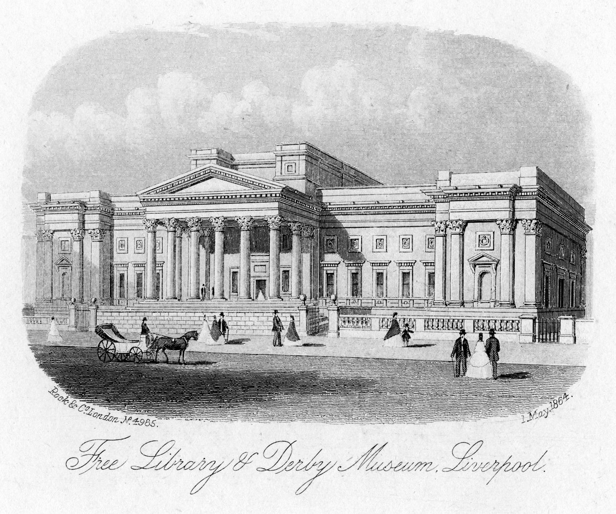 Ingyenes Könyvtár és Derby Múzeum, Liverpool, 1864. május 1 alkotó: Unbekannt
