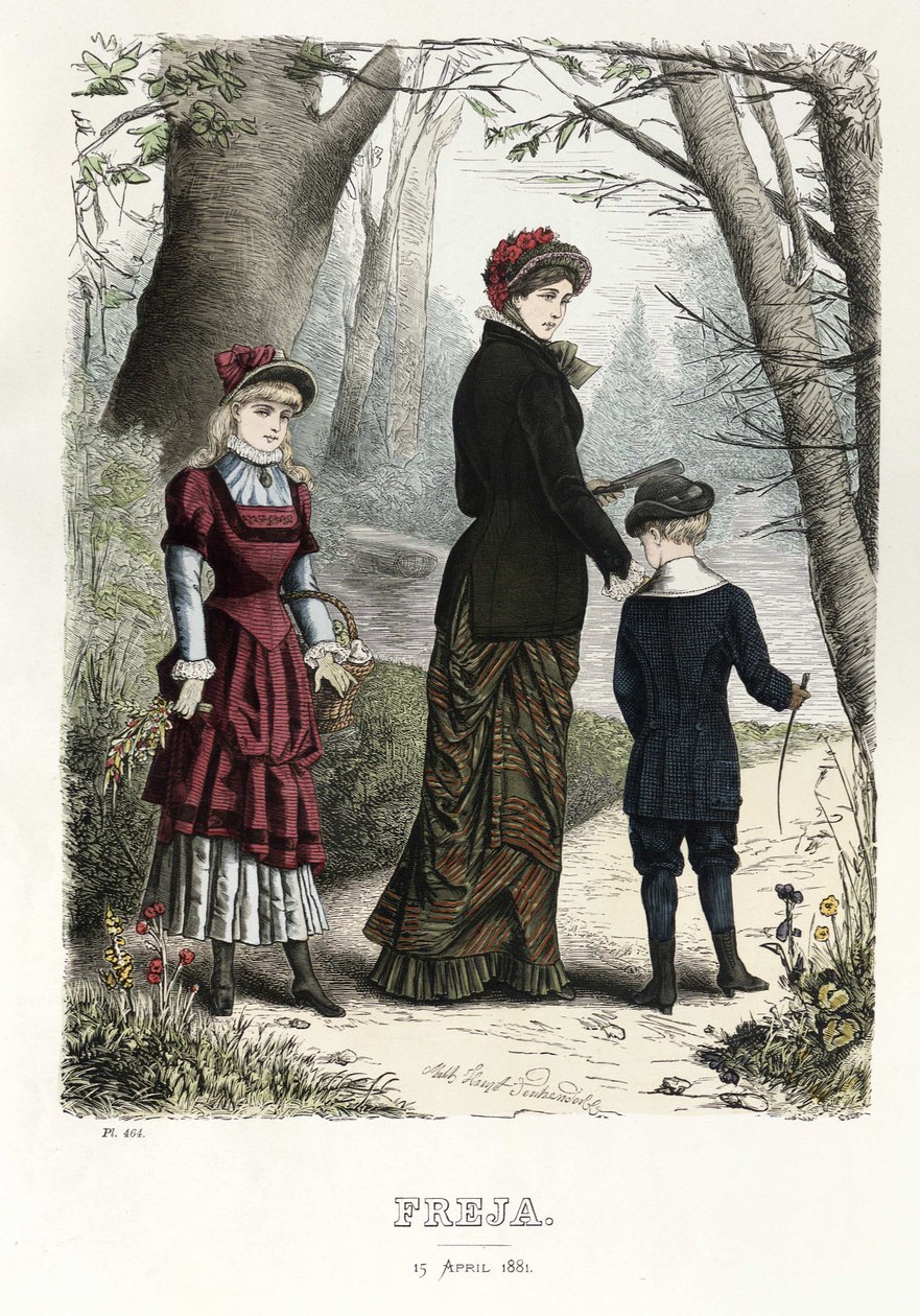 Freja- illusztrált skandináv divatmagazin 1881, 8. sz alkotó: Unbekannt
