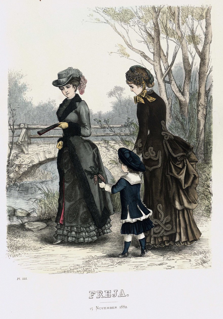 Freja- illusztrált skandináv divatmagazin 1882, 21. ábra alkotó: Unbekannt