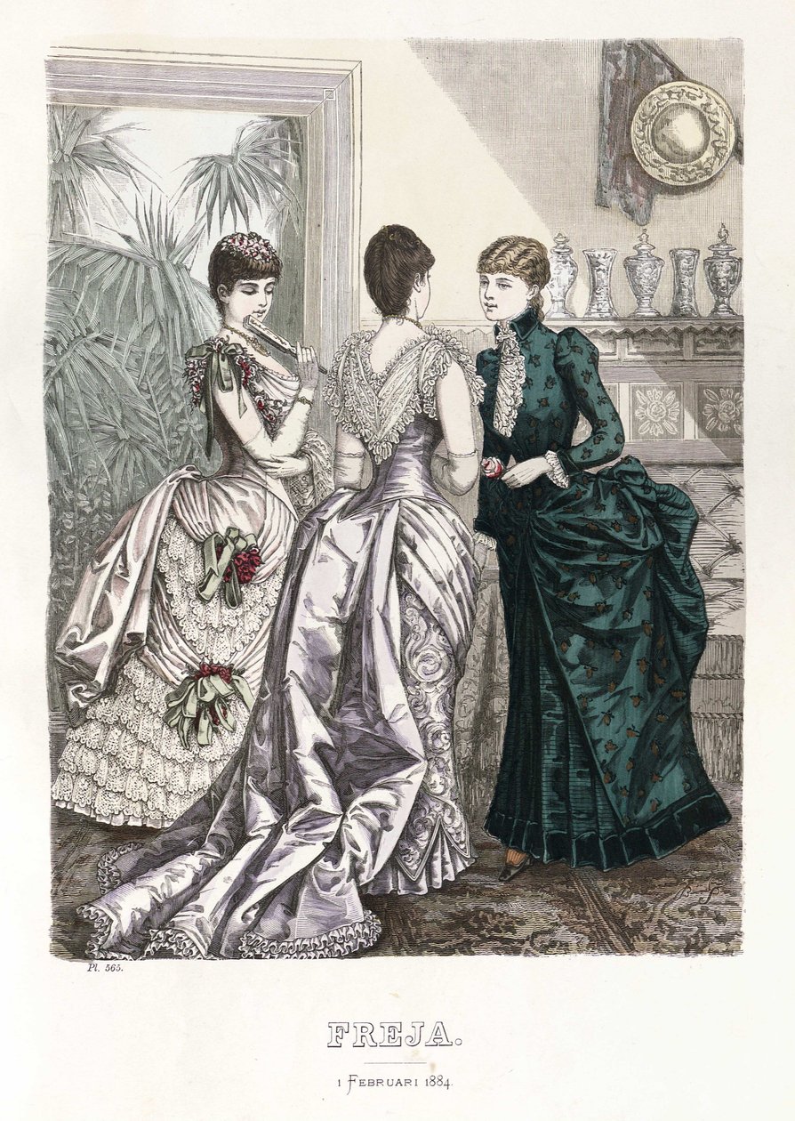 Freja- illusztrált skandináv divatmagazin 1884, 3. sz alkotó: Unbekannt