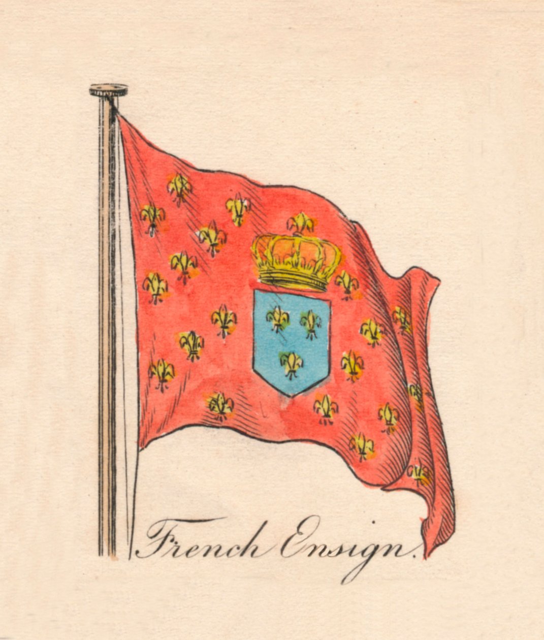 francia zászlós, 1838 alkotó: Unbekannt