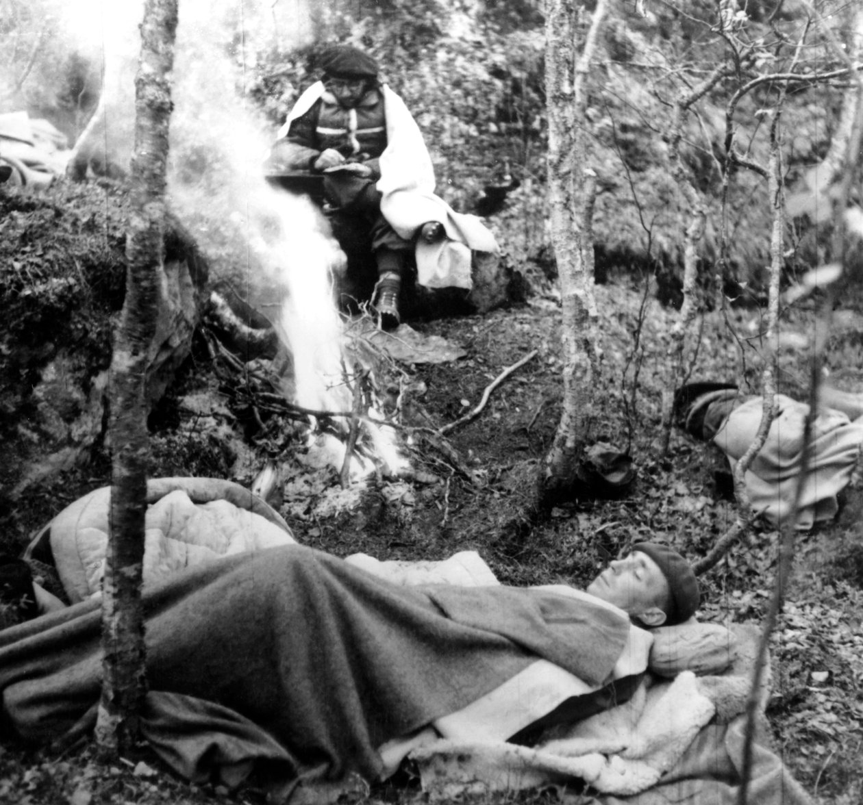 French Maquis táborhely, Franciaország, 1940-1944 alkotó: Unbekannt