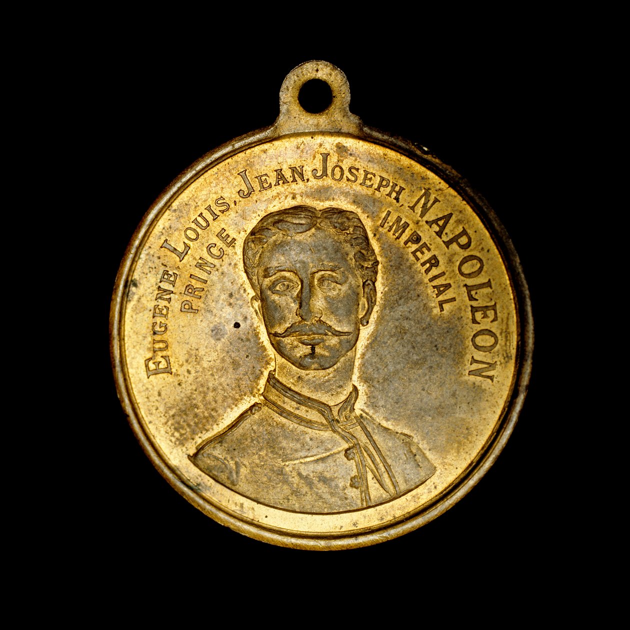Eugene Louis Jean Joseph Napóleon császári herceget ábrázoló francia érem (fotó) alkotó: Unbekannt