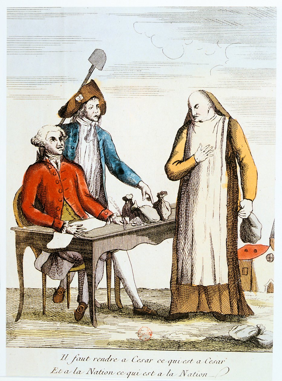 1789-es francia forradalom: antiklerikalizmus alkotó: Unbekannt