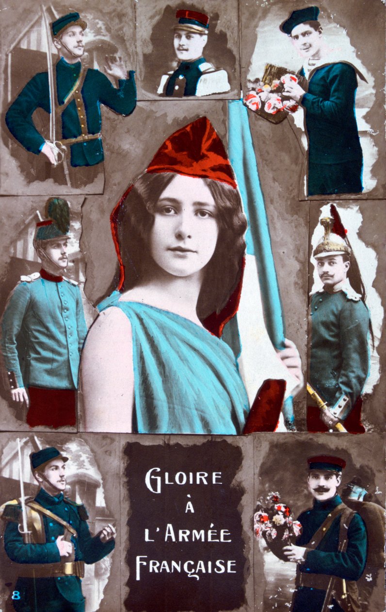 világháborús francia képeslap, 1914-1918 alkotó: Unbekannt