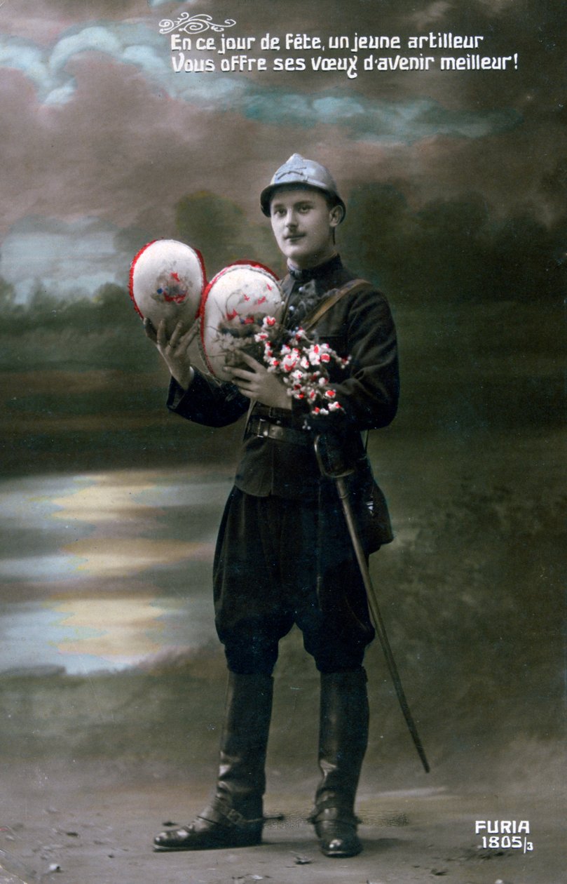 világháborús francia képeslap, 1914-1918 alkotó: Unbekannt