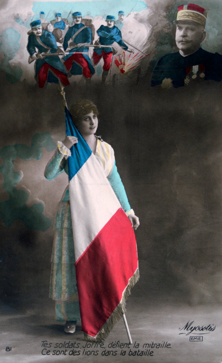 világháborús francia képeslap, 1914-1918 alkotó: Unbekannt
