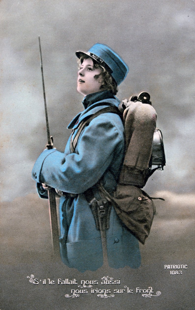 világháborús francia képeslap, 1914-1918 alkotó: Unbekannt