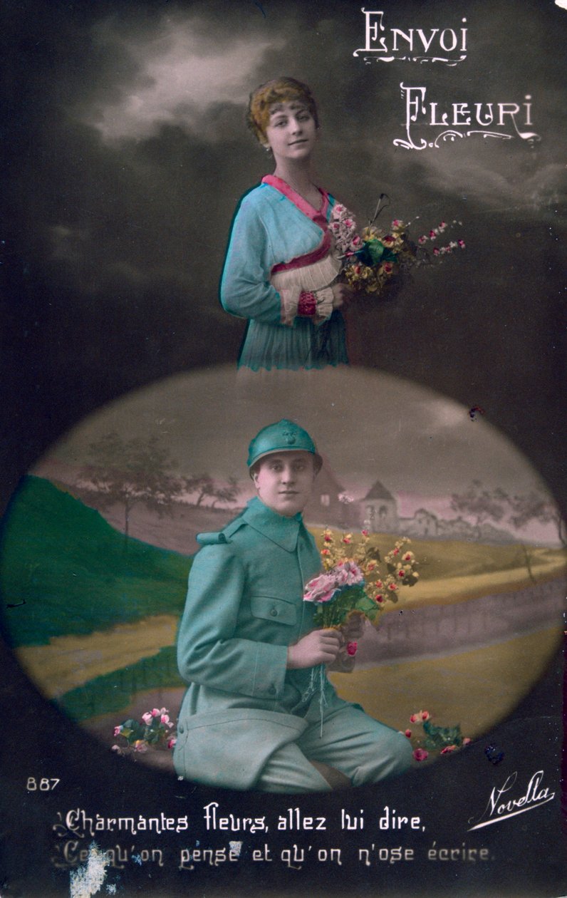 világháborús francia képeslap, 1914-1918 alkotó: Unbekannt