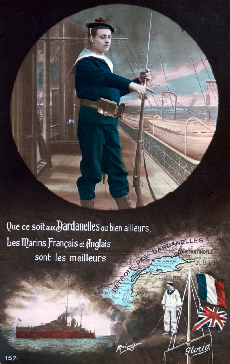 világháborús francia képeslap, 1914-1918 alkotó: Unbekannt