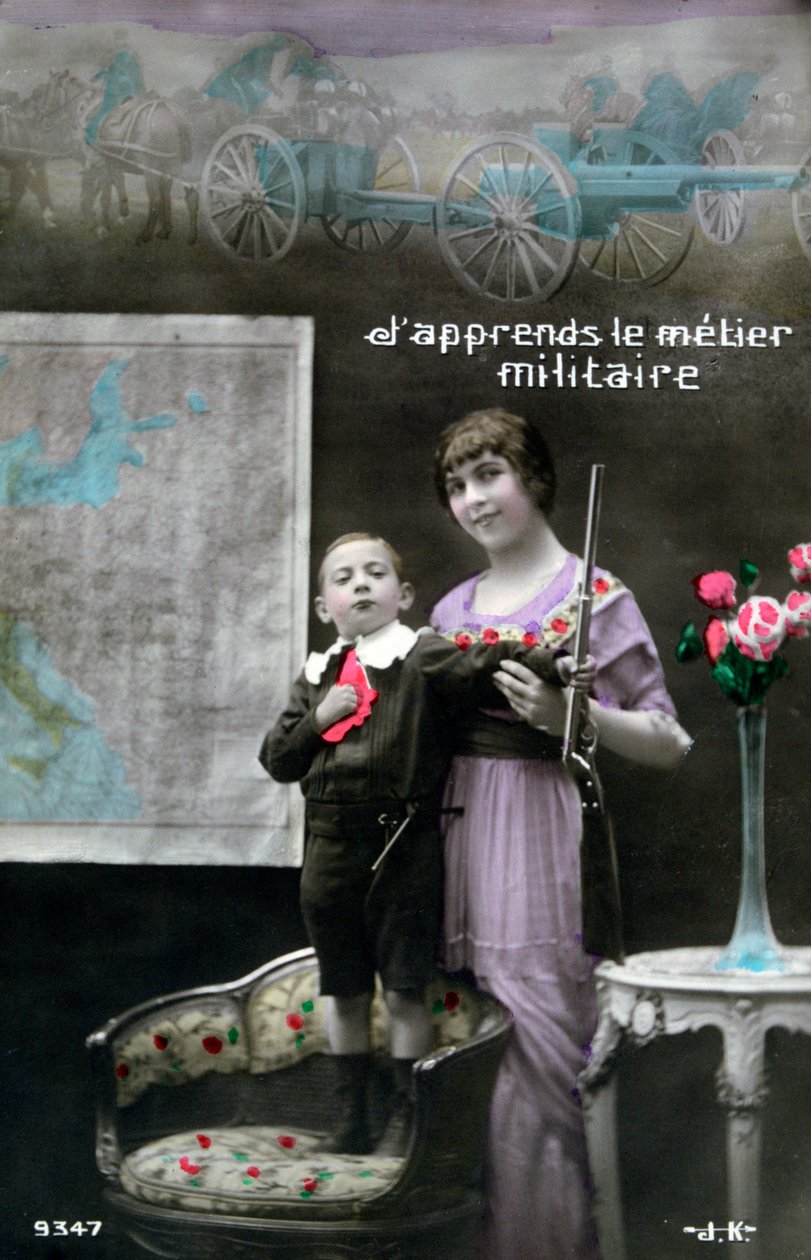 világháborús francia képeslap, 1914-1918 alkotó: Unbekannt