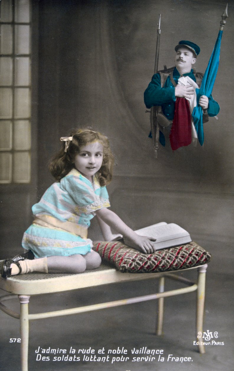 világháborús francia képeslap, 1914-1918 alkotó: Unbekannt