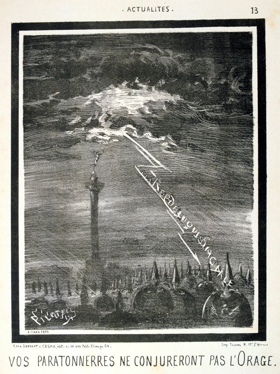 Poroszellenes francia rajzfilm, 1871. alkotó: Unbekannt