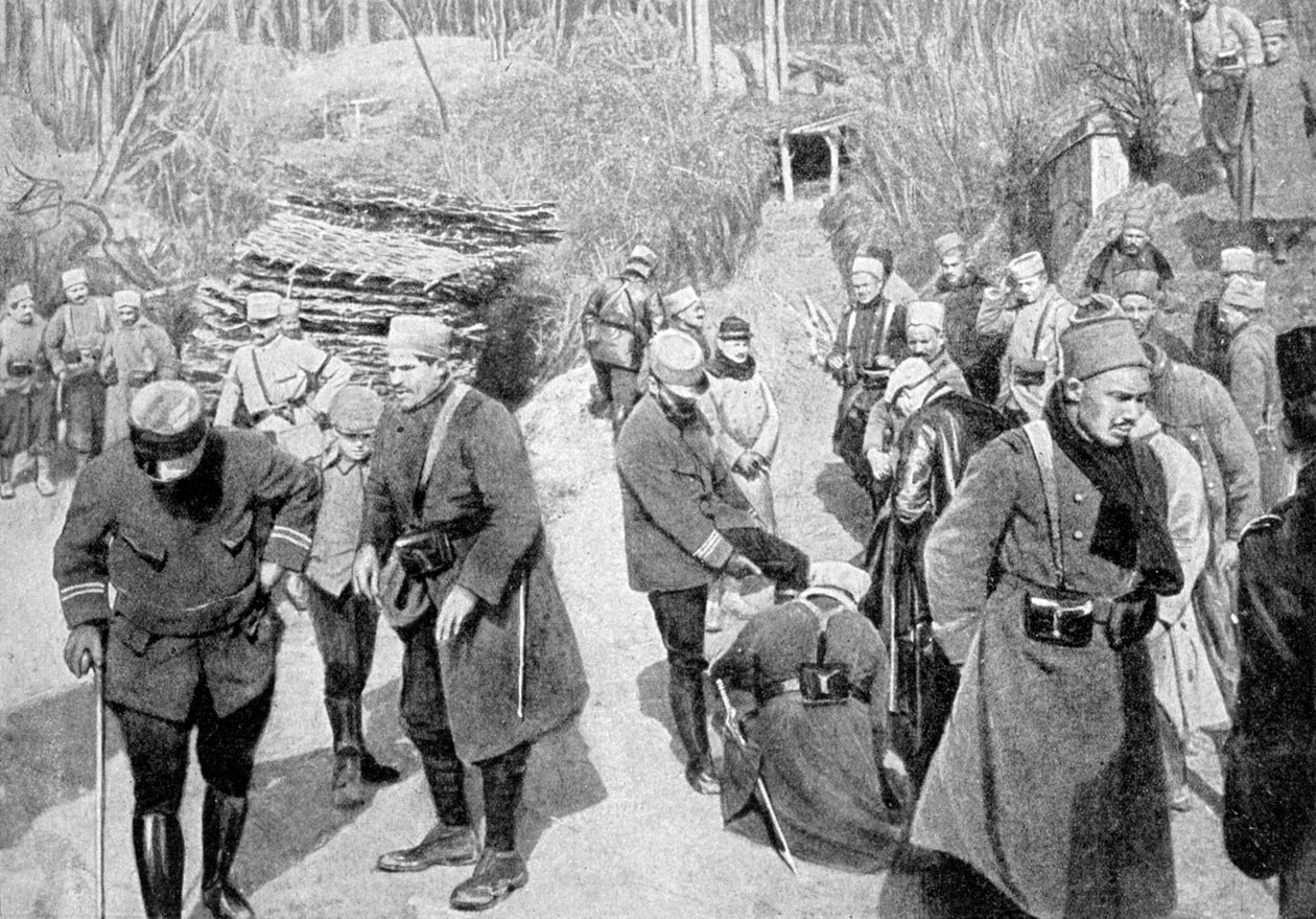 Francia gyarmati katonák Picardiában, Franciaországban, I. világháború, 1915 alkotó: Unbekannt