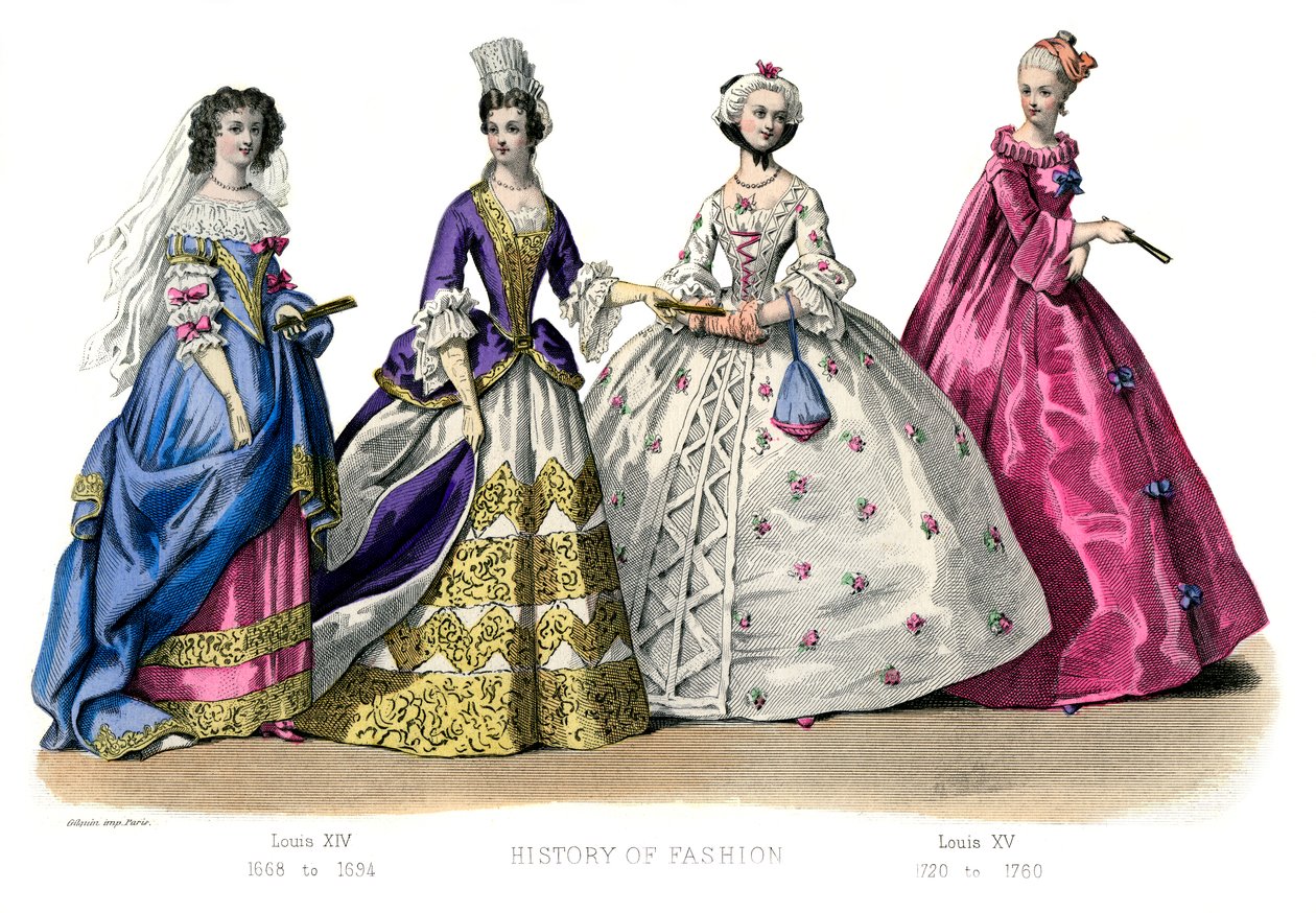 Francia jelmez: XIV. Lajos, XV. Lajos, 1882 alkotó: Unbekannt