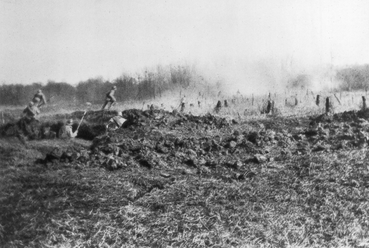 Francia ellentámadás a Somme és az Oise folyó között, Pikárdia, Franciaország, 1918 alkotó: Unbekannt