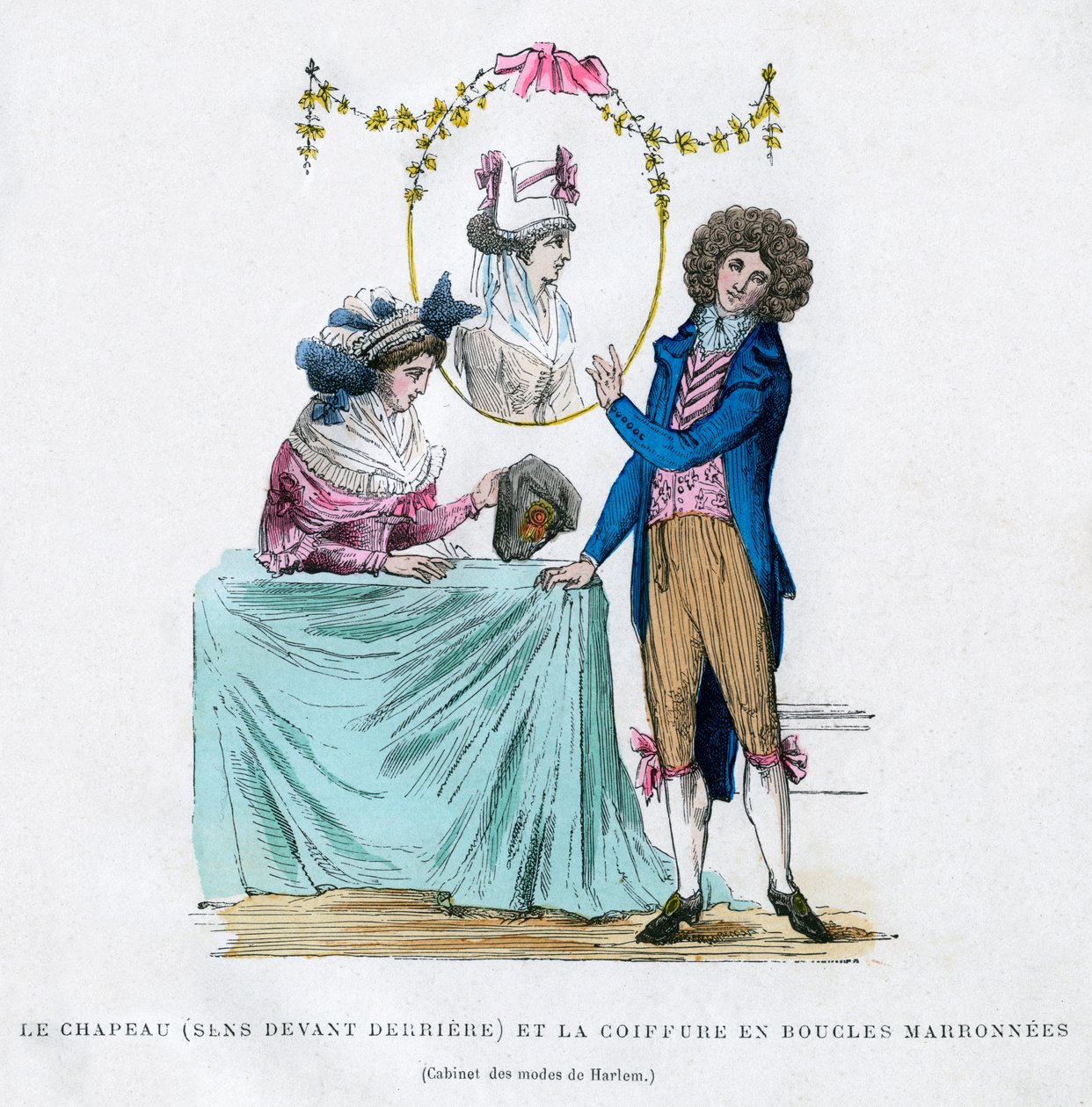 Francia divat és frizura, 19. század eleje 1882-1884 alkotó: Unbekannt