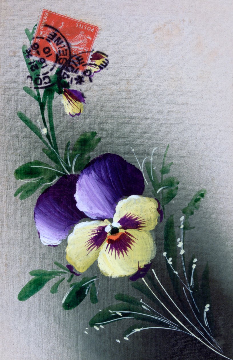 Francia virágos képeslap, c1900 alkotó: Unbekannt