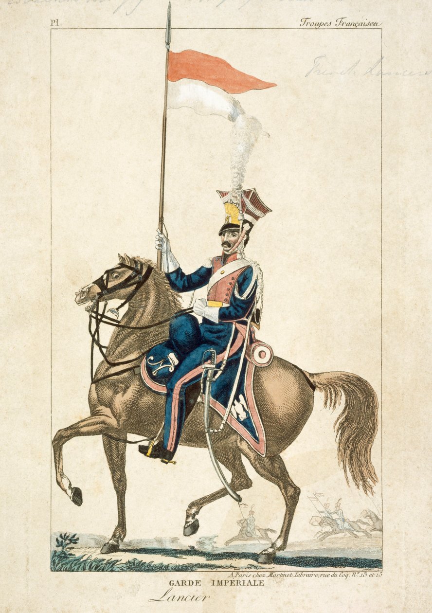 A császári gárda francia lándzsa, Napóleoni háborúk, 1815 alkotó: Unbekannt