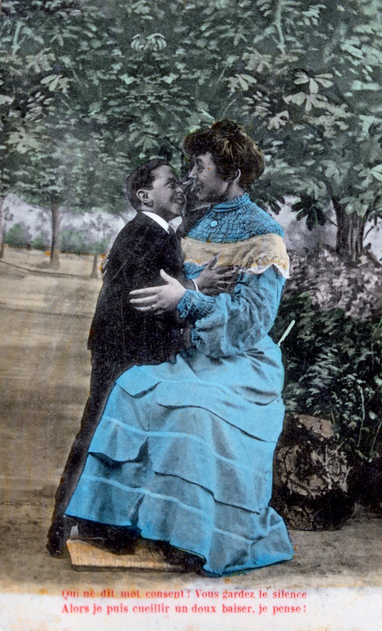Francia romantikus képeslap, c1900 alkotó: Unbekannt