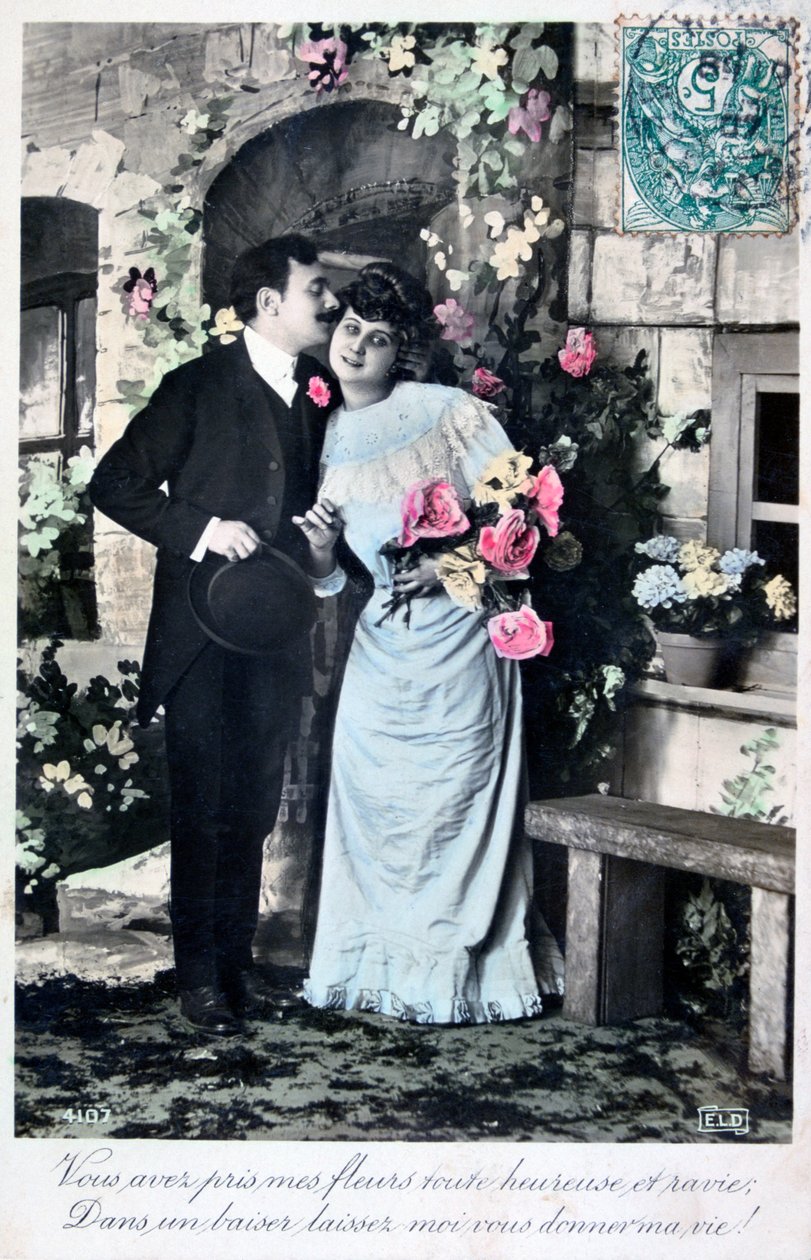 Francia romantikus képeslap, c1900 alkotó: Unbekannt