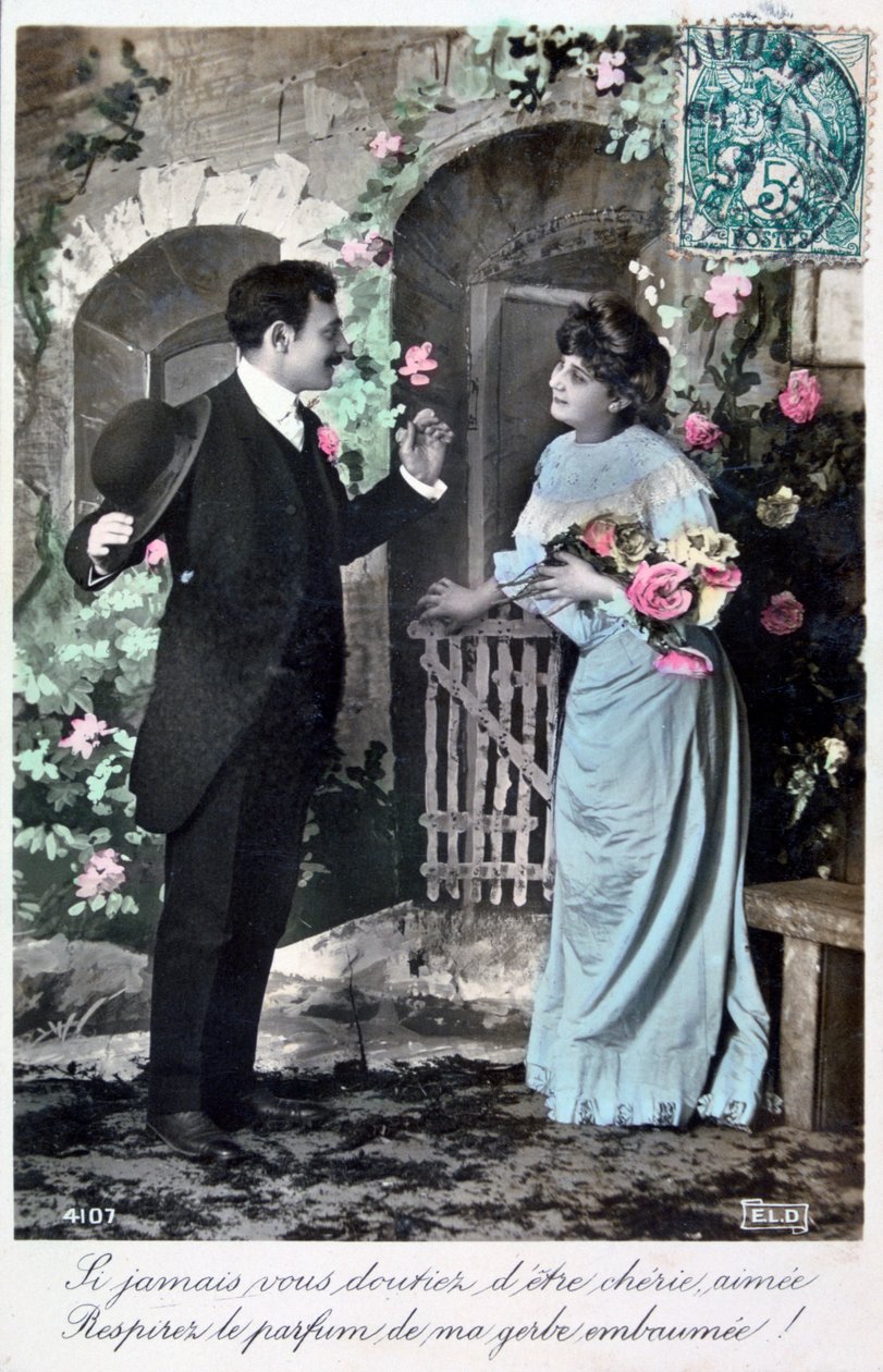 Francia romantikus képeslap, c1900 alkotó: Unbekannt