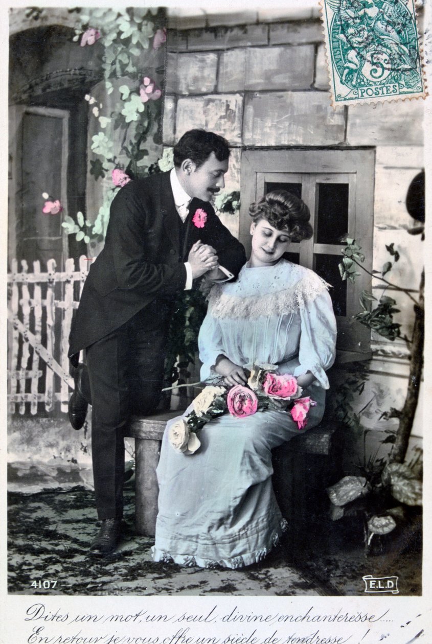 Francia romantikus képeslap, c1900 alkotó: Unbekannt