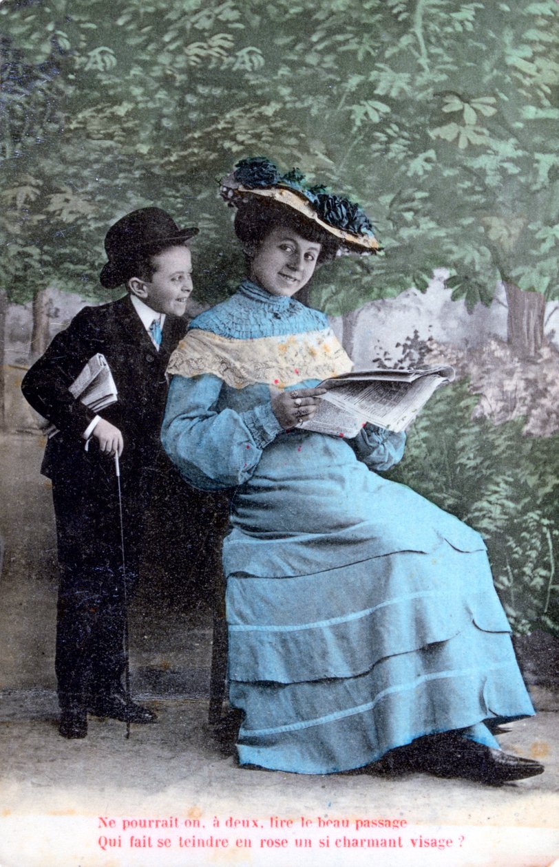 Francia romantikus képeslap, c1900 alkotó: Unbekannt