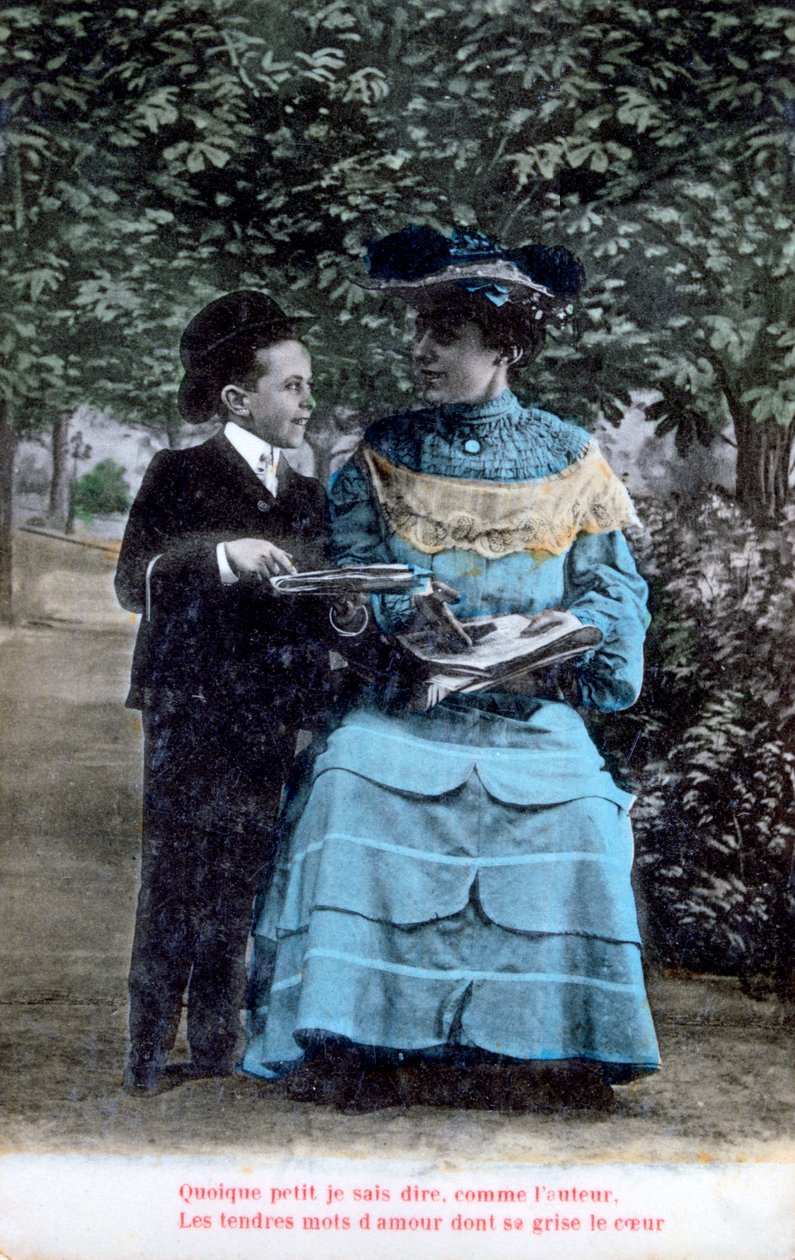 Francia romantikus képeslap, c1900 alkotó: Unbekannt