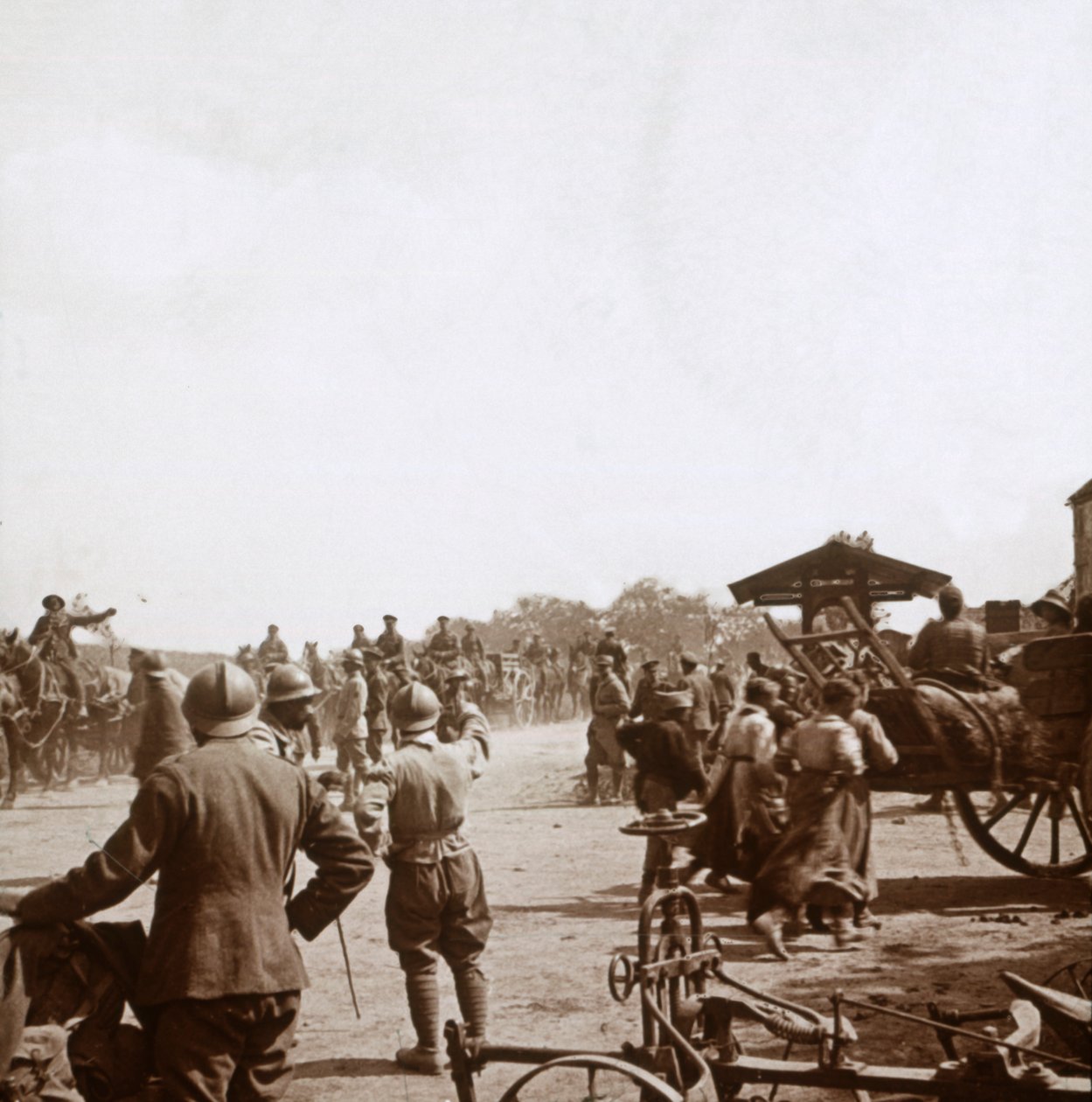 Francia katonák, Igny, Észak-Franciaország, c1914-c1918 alkotó: Unbekannt
