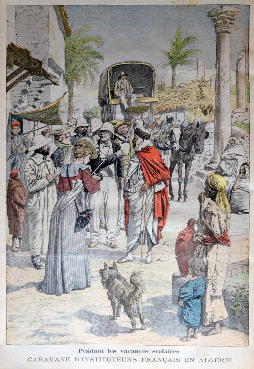 Francia tanárok Algériába látogattak az iskolai szünetben, 1903 alkotó: Unbekannt